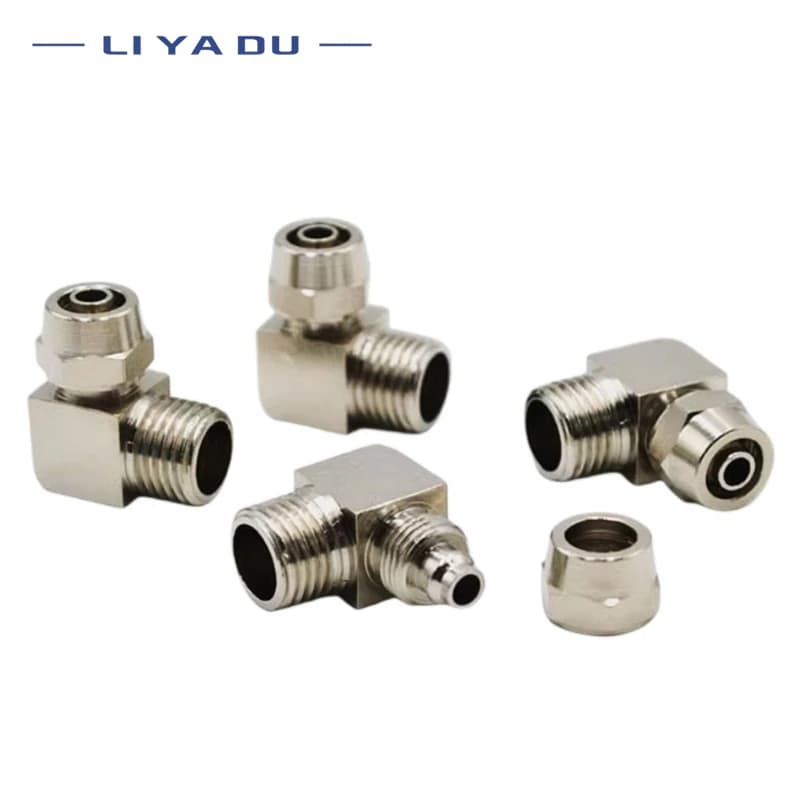 Brass Pneumatic Fittings | Quick-Connect Threaded Adapters | 1/8 to 1/2 NPT | 6-12mm OD - Thumbnail 6