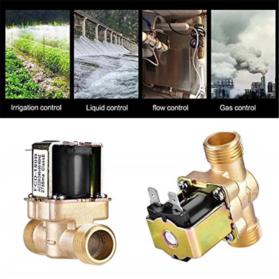Solenoid Valve | Normally Closed Brass Body | 12V 24V 220V Water Air - Thumbnail 5
