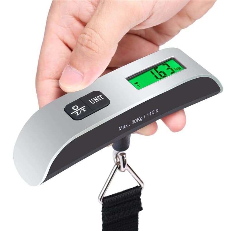 Digital Hanging Scale | 110lb/50kg Capacity | Travel & Industrial Use - Thumbnail 3
