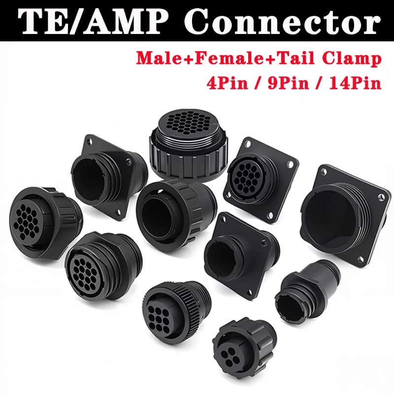4-Pin SMEMA Connector Plug | AMP/TE 182919-1 Compatible | Durable Circular Automotive Harness - Thumbnail 2