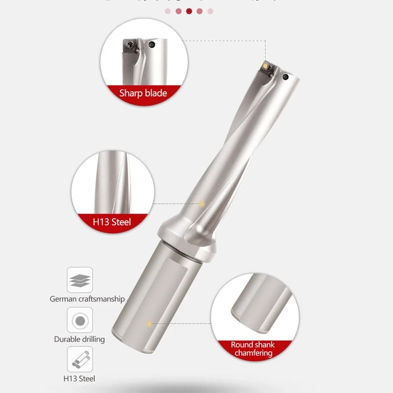 Indexable Drill Bits | SP Series C20-C40 | Quick-Change U-Drill for Metal - Thumbnail 5