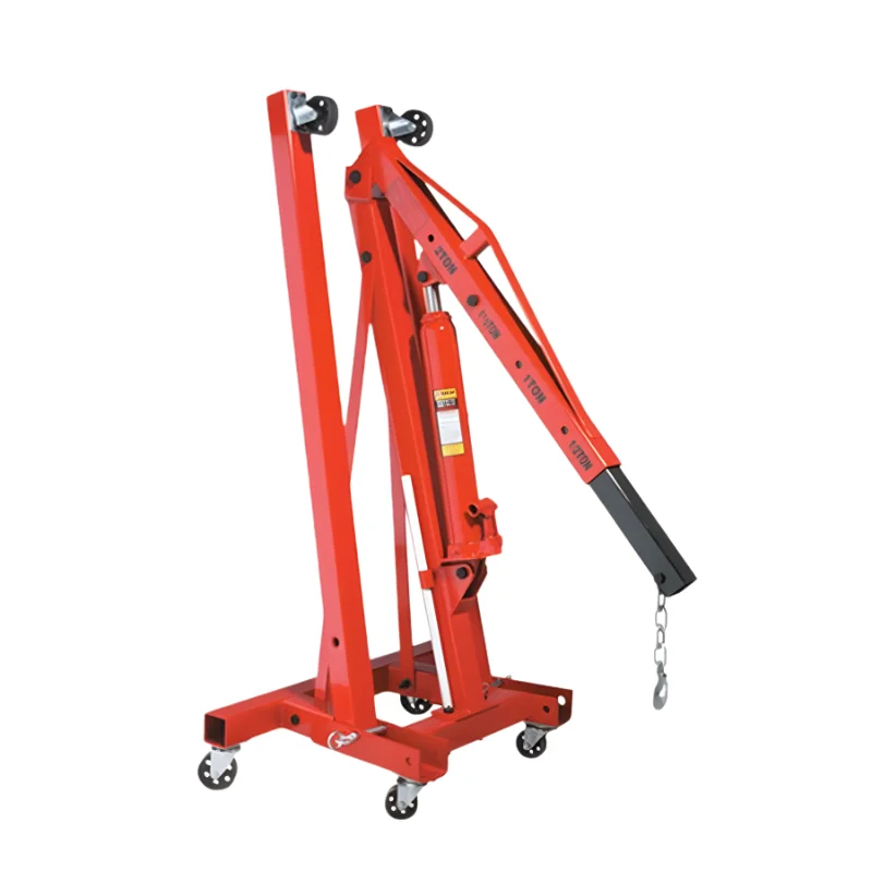 2-Ton Hydraulic Shop Crane | Heavy-Duty Engine Hoist & Cherry Picker - Thumbnail 2