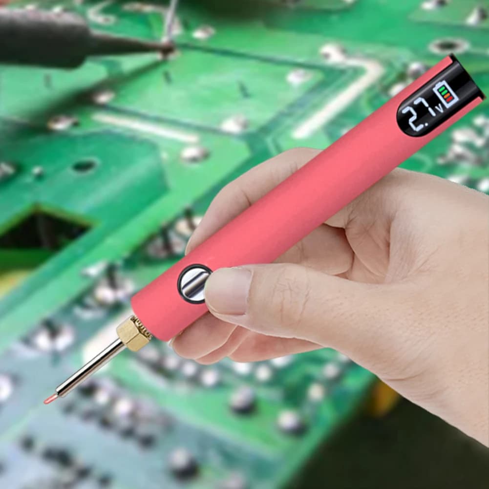 Cordless Soldering Iron | 510 Thread Battery | 650mAh USB-C Rechargeable | Micro Welding & Repair Tool - Thumbnail 4