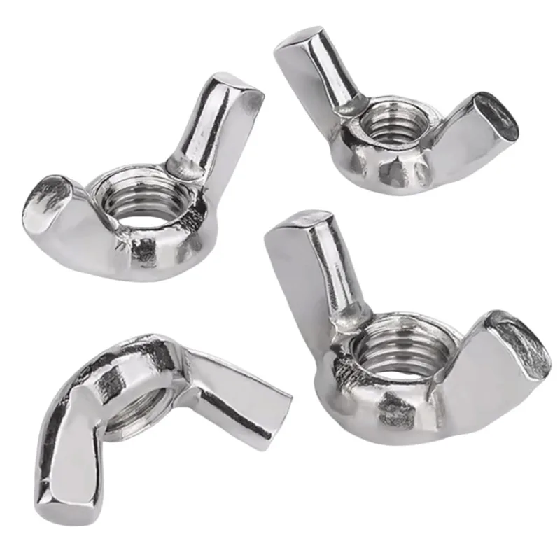 304 Stainless Steel Wing Nuts | Hand-Tighten Butterfly Nuts | M3-M12 DIN315 - Thumbnail 4