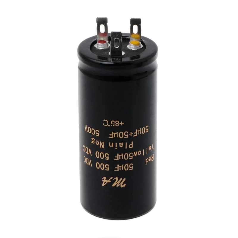 High-Performance Dual Electrolytic Capacitor | 500V 100+100µF | Amplifier & Audio Upgrade - Thumbnail 5