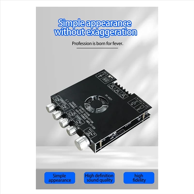 2.1 Channel Power Amplifier Board | TPA3255 | 220W+350W | Bluetooth & Subwoofer Output - Thumbnail 3