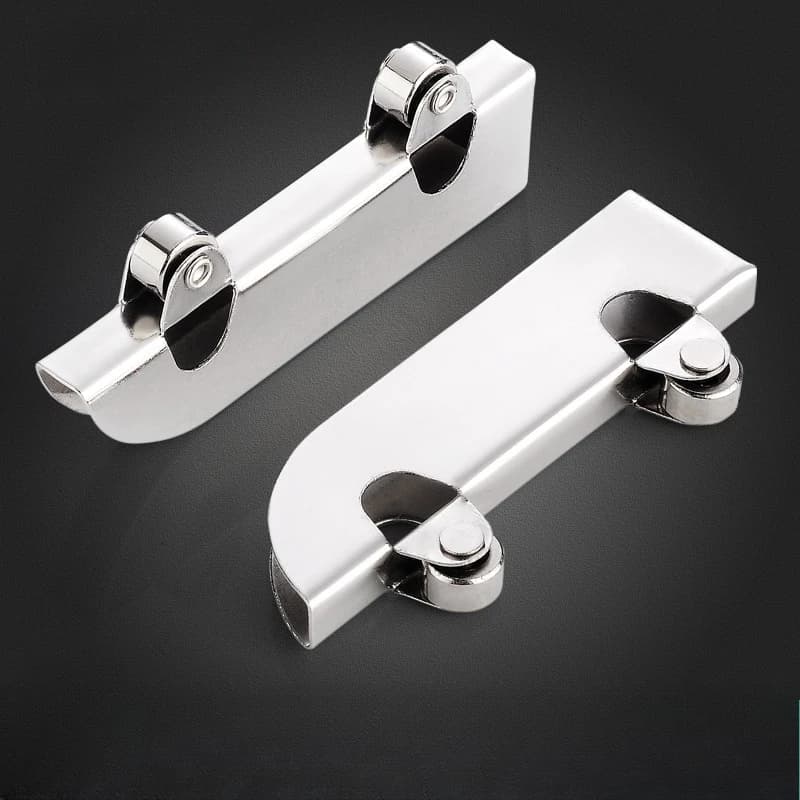 4pcs stainless steel sliding pulleys for glass door durable and easy to install shower products sliding door wheels  door roller - Thumbnail 3