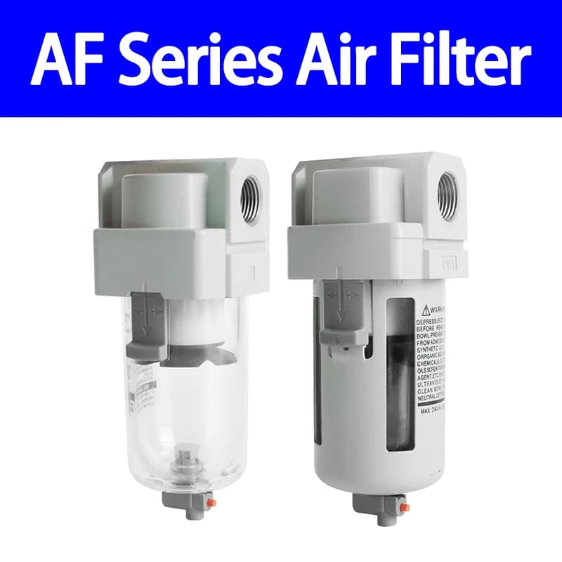 SMC Type Air source processor Air filter Oil-water separator AF20 AF30 Air compressor filtration Oil mist separator AF40 AF50 - Thumbnail 2