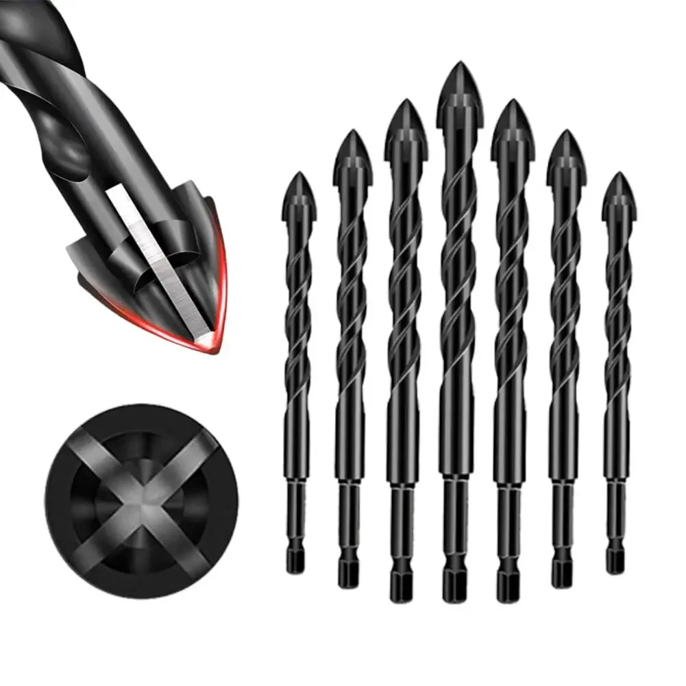 Multi-Material Drill Bit Set | Hex Shank Masonry Bits for Concrete, Brick & Tile - Thumbnail 2