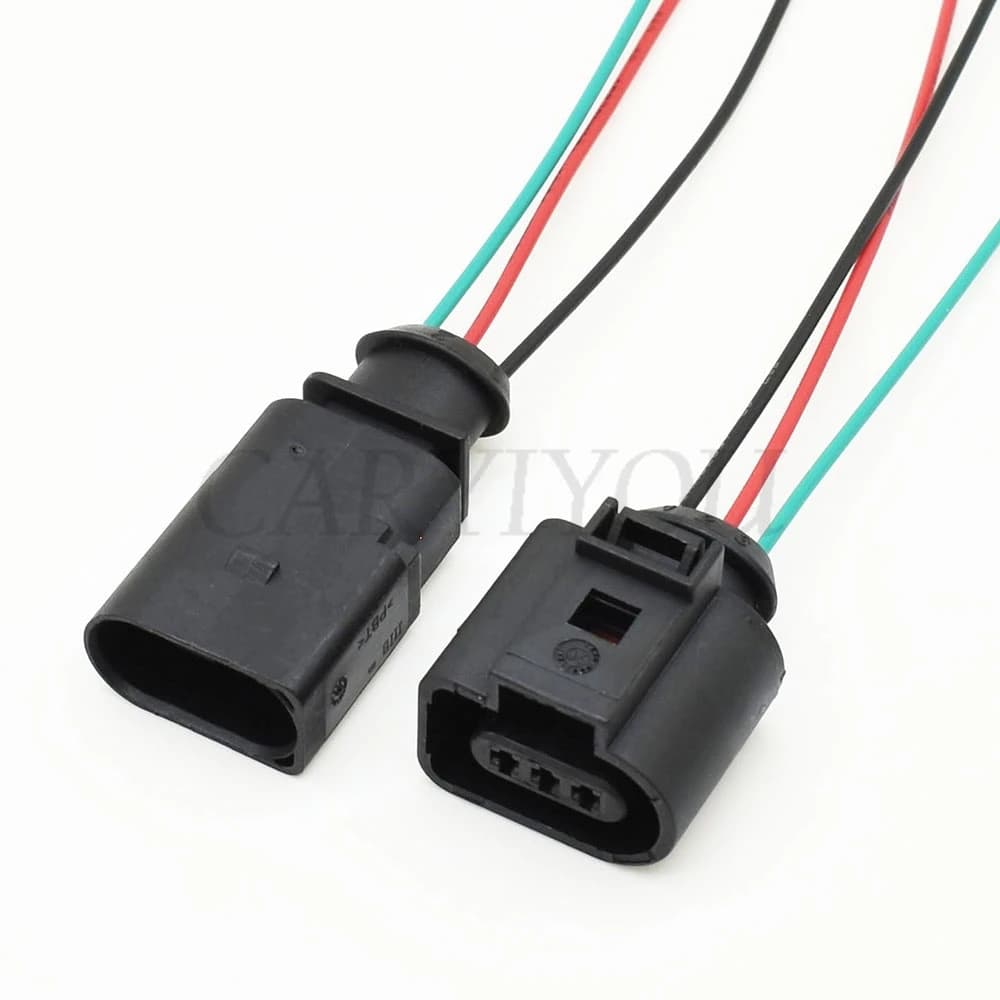 3-Pin Waterproof Electrical Connector | 1J0973703 Sensor Socket Plug - Thumbnail 2