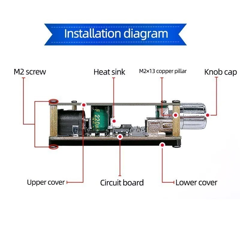Bluetooth 5.0 Stereo Amplifier | 2x50W Class D Power | Hi-Fi Wireless Audio System - Thumbnail 6