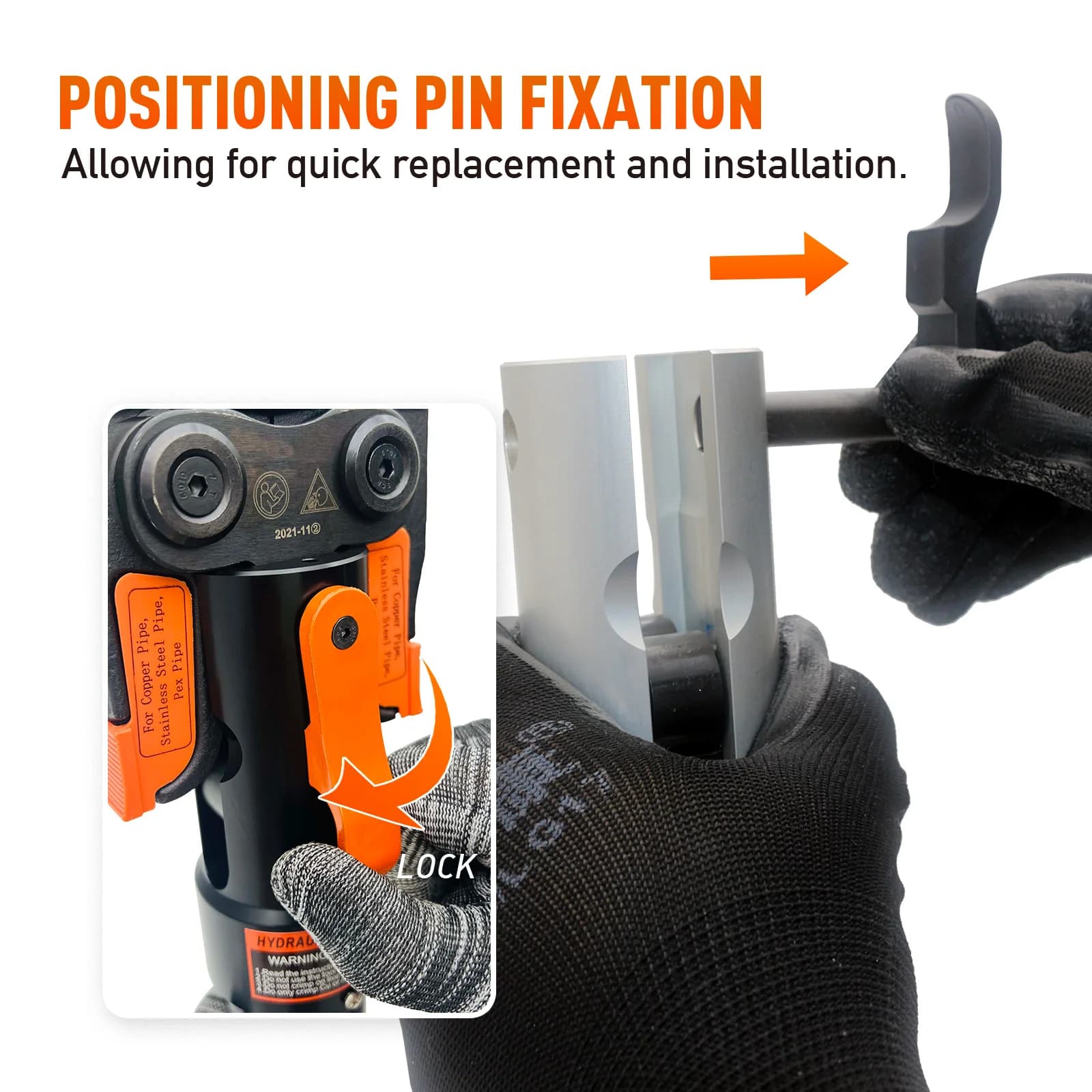 PEX Crimping Tool | 1/2 Hydraulic Copper Press Fitting System - Thumbnail 4
