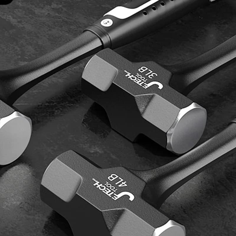 Steel Engineer Hammer | 2LB-3LB Heavy Duty Sledge | Crack Hammer for Building - Thumbnail 3