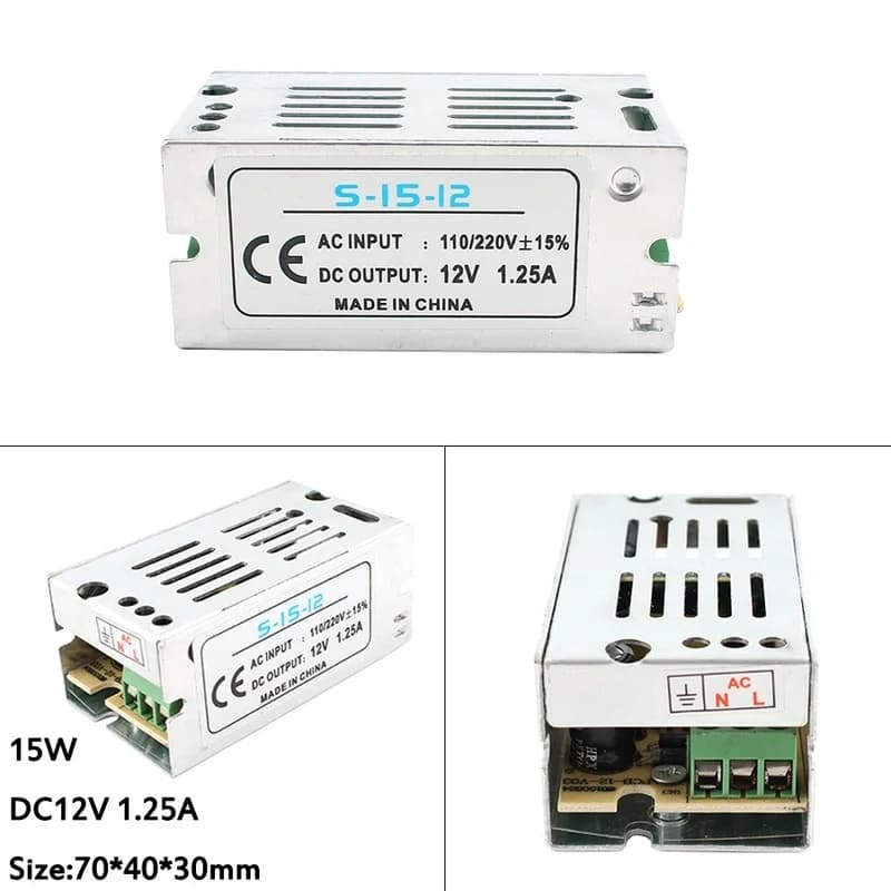 AC/DC Switching Power Supply | 5V 12V 24V 48V Output | Professional-Grade SMPS Transformer - Thumbnail 5