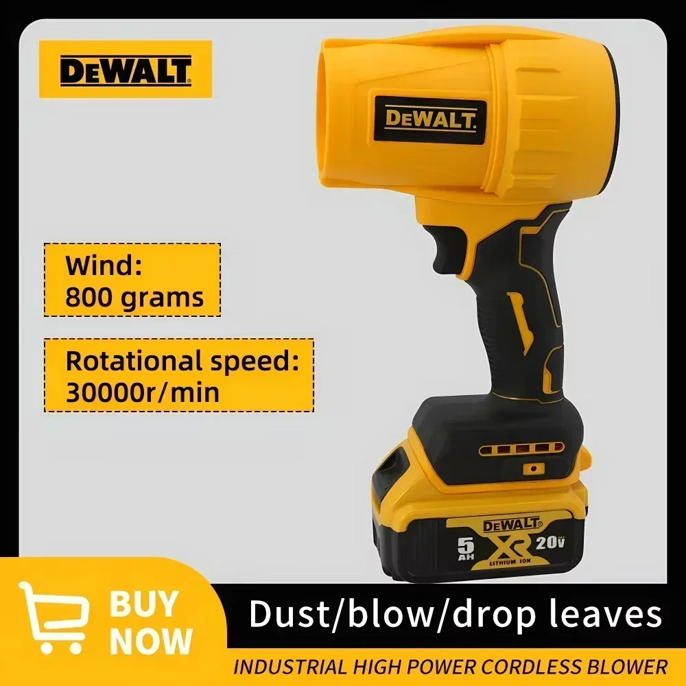 DeWalt 20V MAX Cordless Blower | 30000 RPM Turbo Fan for Dust & Debris | Professional Air Tool - Thumbnail 5
