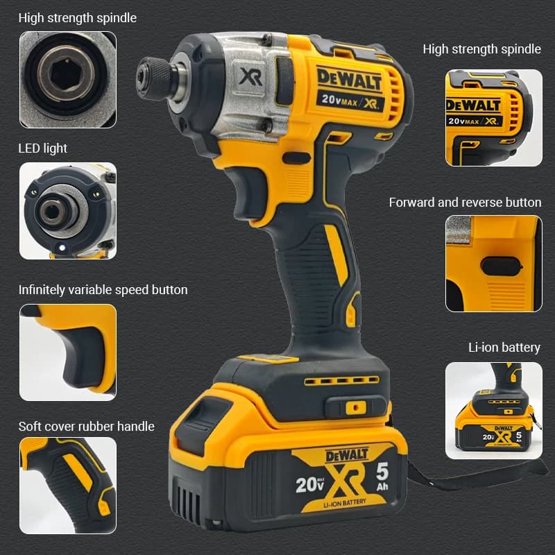 DeWalt DCF887 Brushless Impact Wrench | 20V MAX Cordless | 205 Nm High-Torque Performance - Thumbnail 4