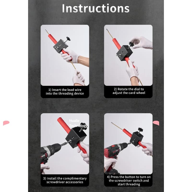 Factory Direct Sale Industrial & DIY Grade  Electrical Wire Electric Automatic Cable Pulling Machine Power Pipe Threader - Thumbnail 3