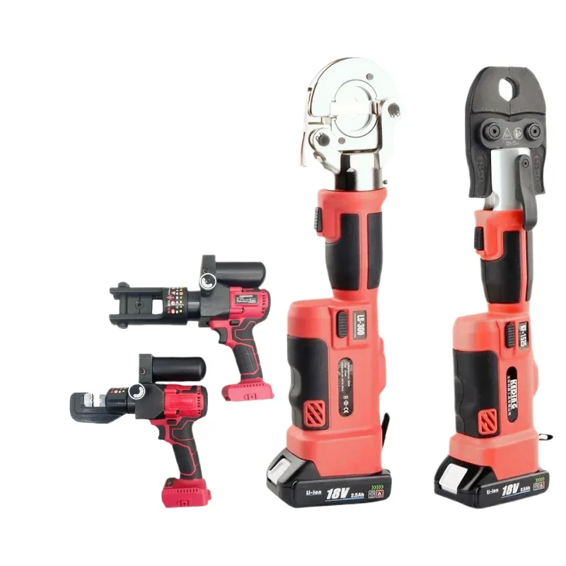 Cordless Hydraulic Crimping Tool | Brushless Motor | Lithium Battery Powered | Wire Terminal Pliers - Thumbnail 2