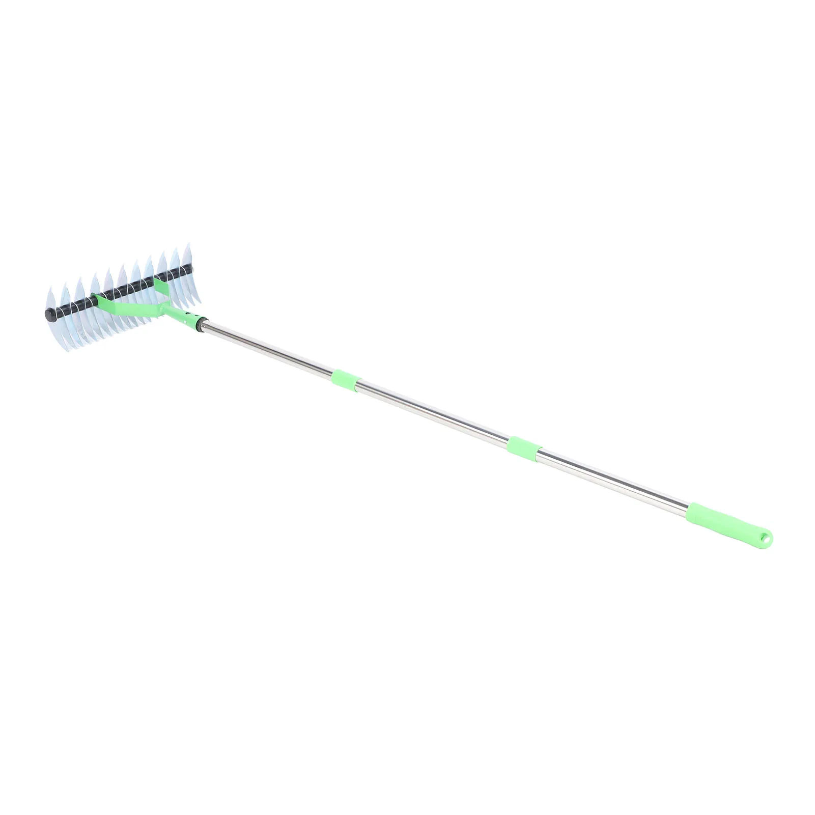 Stainless Steel Dethatcher Rake | 3-Section Design | Heavy-Duty Lawn Thatching Tool - Thumbnail 5