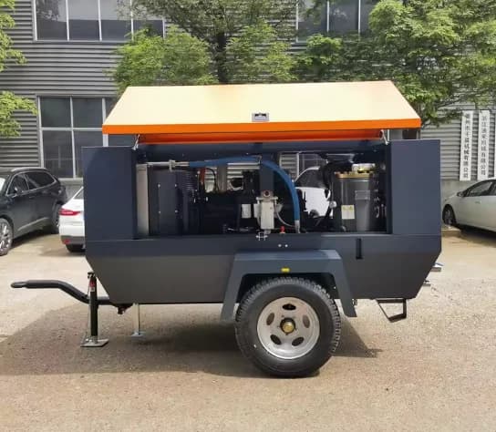 10m³ Diesel Screw Air Compressor | 10 Bar Portable Power | 220V with Wheels for Home & Workshop - Thumbnail 3