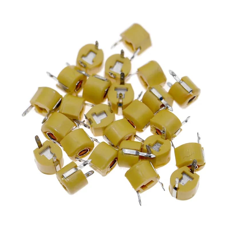 Ceramic Trimmer Capacitor Kit | 6mm Variable 5-120pF | 50-Piece Precision Set - Thumbnail 6