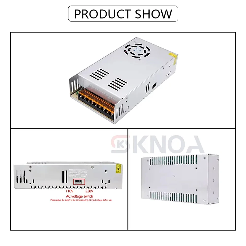 AC/DC Power Supply | 360W-500W Output | 12V-48V LED Driver & Adapter - Thumbnail 2