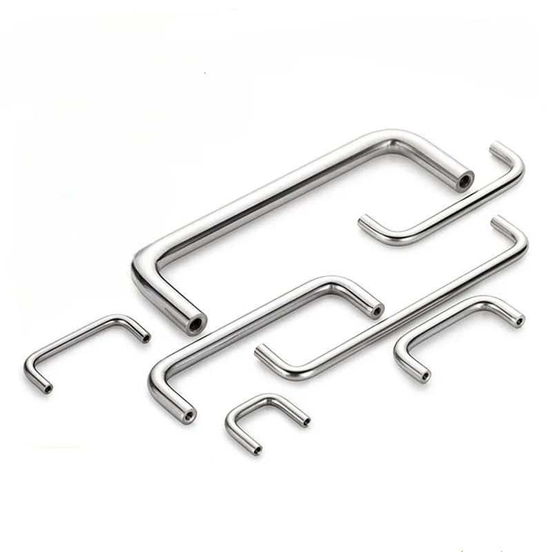 Steel U-Handle | Welded Sheet Metal | Professional Wardrobe & Cabinet Door Handle - Thumbnail 5