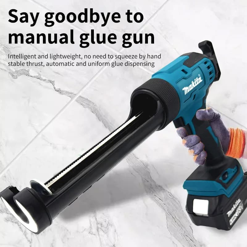 Makita 18V Cordless Caulking Gun | 6-Speed LED Silicone Applicator | Professional Sealant Tool - Thumbnail 5