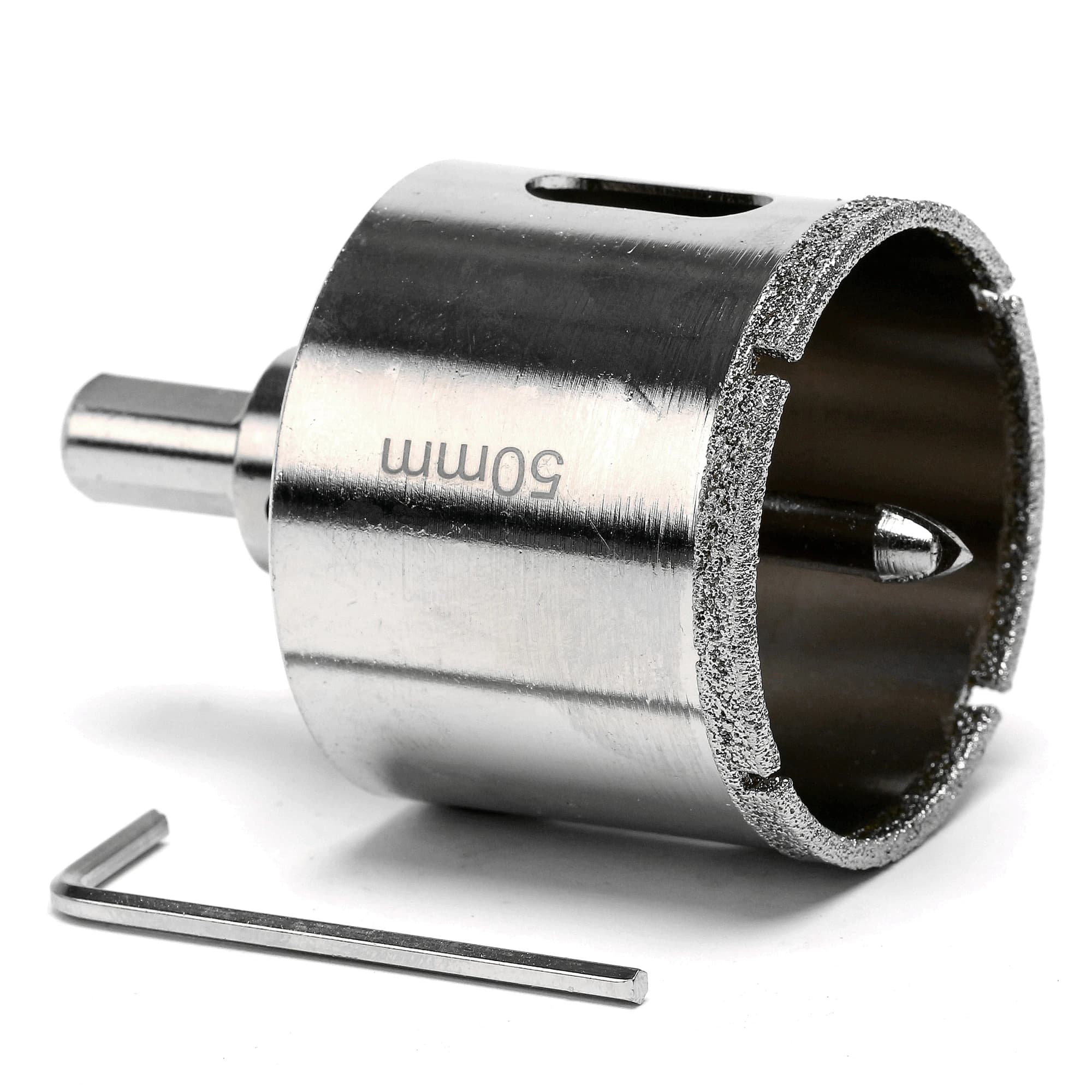 Diamond Hole Saw Kit | 18-125mm Core Bits for Granite, Stone & Glass | Hex Shank Drill Tool - Thumbnail 6