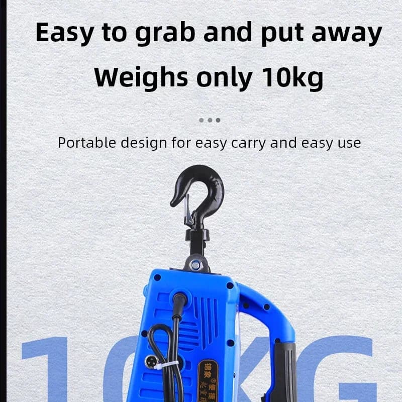 Compact Electric Hoist | 220V Heavy-Duty Lifting Winch for Home & Workshop - Thumbnail 5