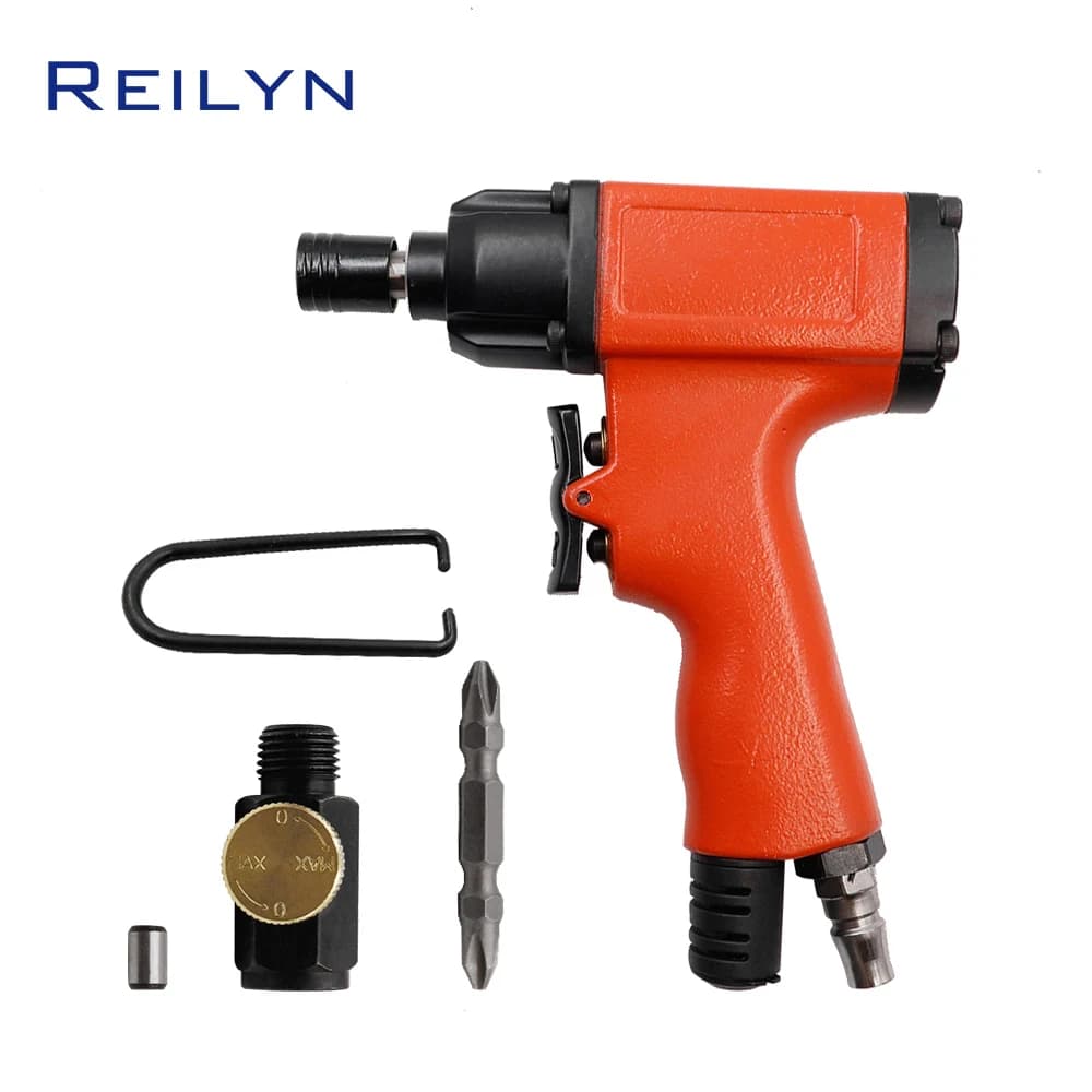Pneumatic Screwdriver | 15-50 N.M Torque | 11,000 RPM Pistol Grip for Heavy-Duty Fastening - Thumbnail 2