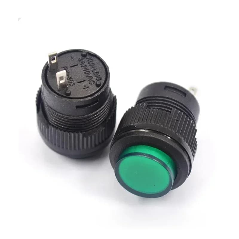 16mm Self-Resetting Push Button Switch | 4-Color LED Illumination | 2-Pin & 4-Pin Models - Thumbnail 3