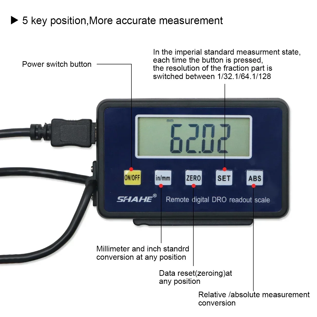 Digital Readout System | 0-300mm Linear Scale | Bridgeport Mill & Lathe DRO - Thumbnail 2