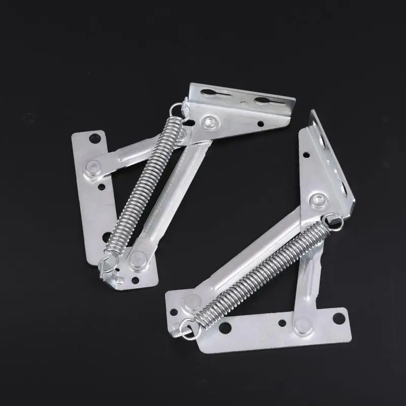80 Degree Sprung Cabinet Hinges | 2-Pack Lift Up Stay Flap Support | Premium Cupboard Accessories - Thumbnail 3