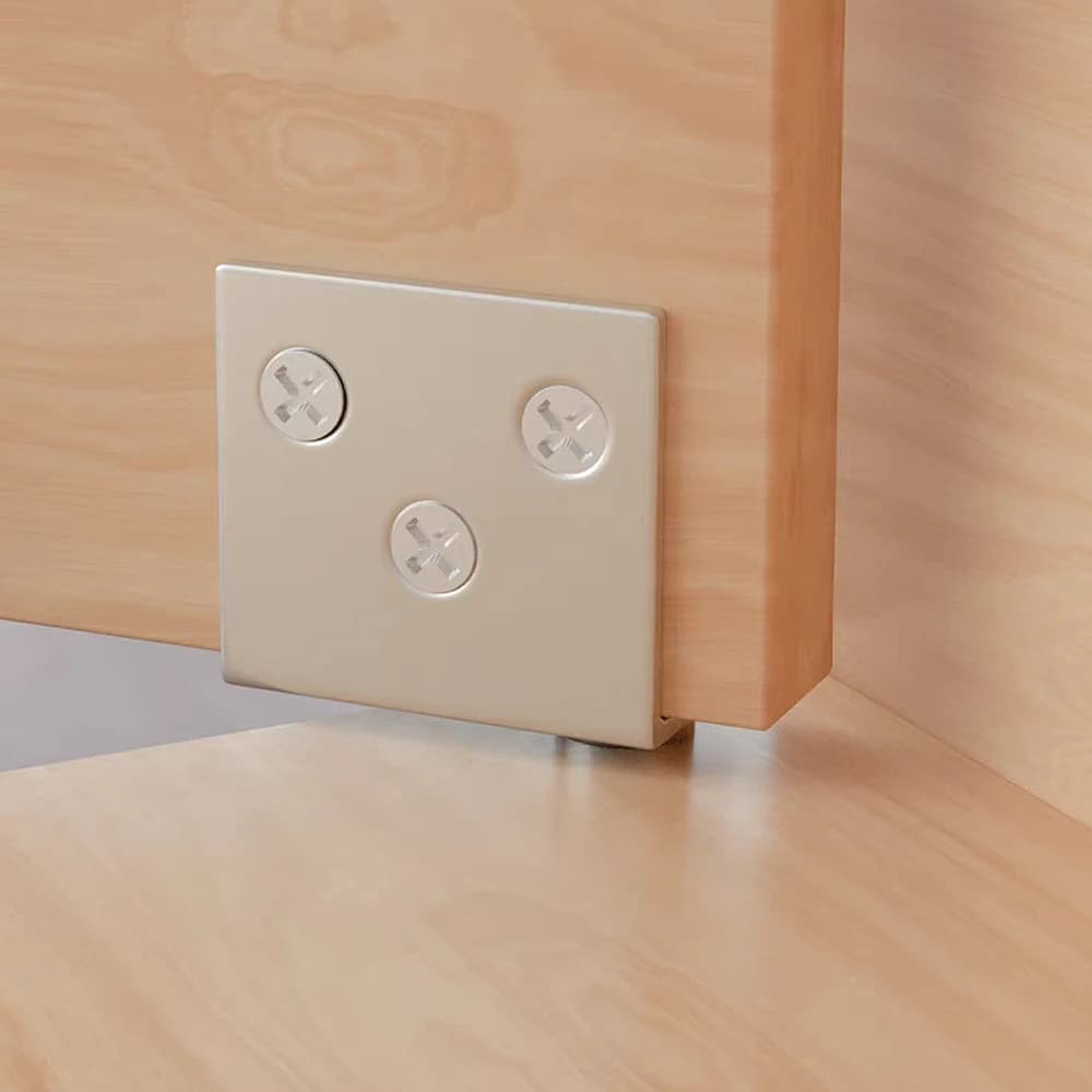 Rotation Shaft Cabinet Hinge | Stainless Steel 6-Hole Mounting | For Bookcase & Furniture Doors - Thumbnail 5