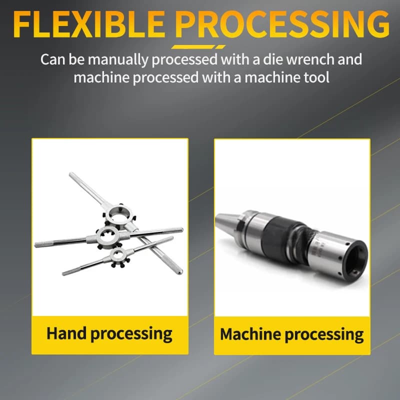 Threading Die Set | HSS-CO Fine Thread Taps | BSP & NPT Pipe Sizes 1/8 to 1/4 - Thumbnail 6