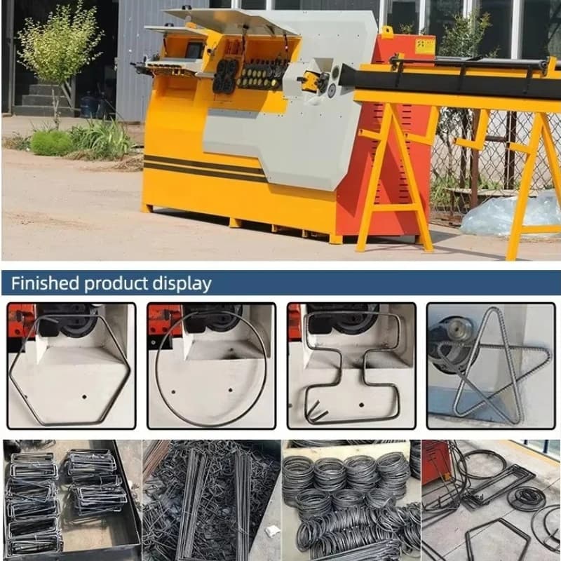 CNC Rebar Bender | Automatic Steel Bar Straightening & Cutting Machine - Thumbnail 3