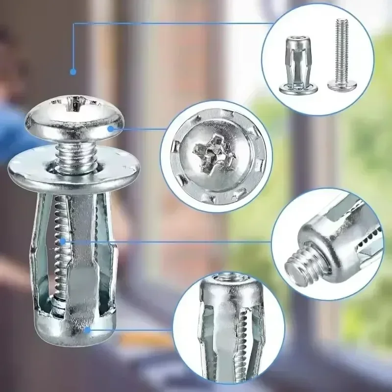 Plate Bolt Kit | Petal Shape Rivet Nuts | M4-M8 Panel Clamp Lock Jack Fasteners - Thumbnail 4