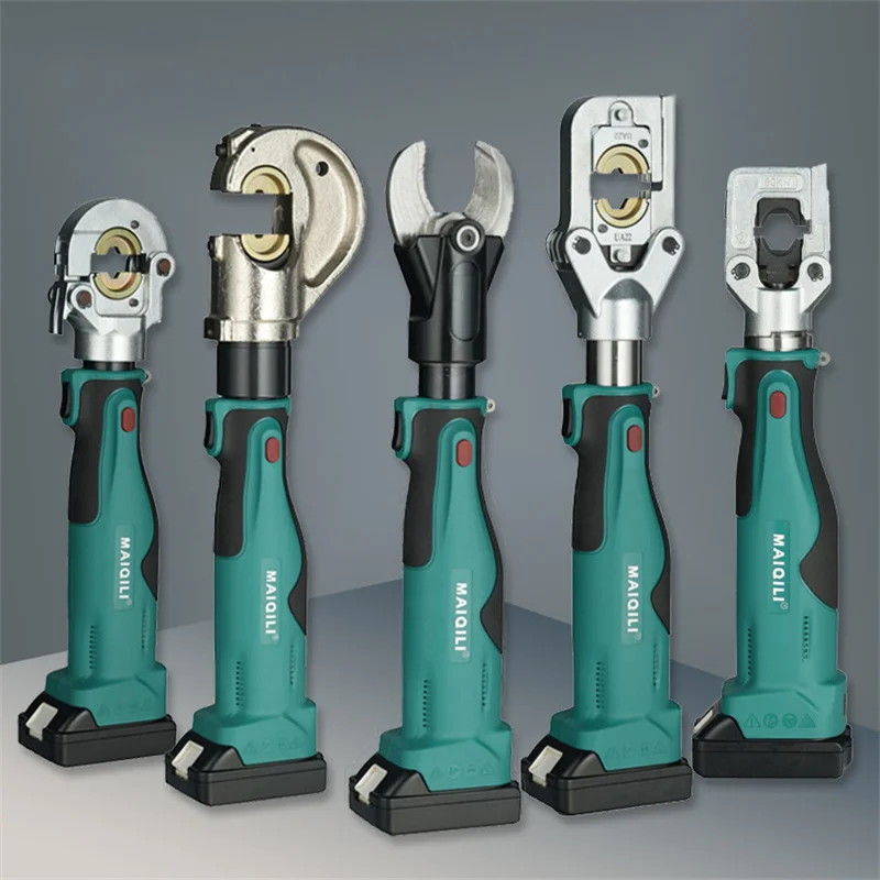 Cordless Hydraulic Crimping Tool | Rechargeable Battery Powered | Copper & Aluminum Terminals - Thumbnail 2