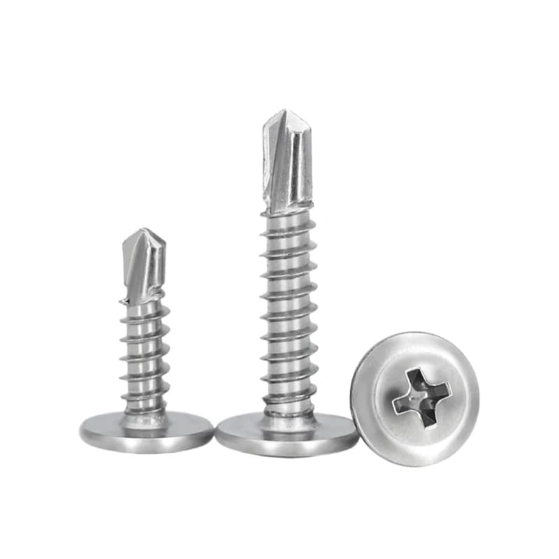 TEK Screws For Metal | #8 Phillips Self-Drilling | 410 Stainless Steel Construction Fasteners - Thumbnail 3