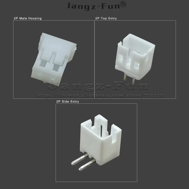PH 2.0 Connector Kit | 100-Piece 2-Pin Male & Female Set | 2.0mm Pitch for Secure Wiring - Thumbnail 2