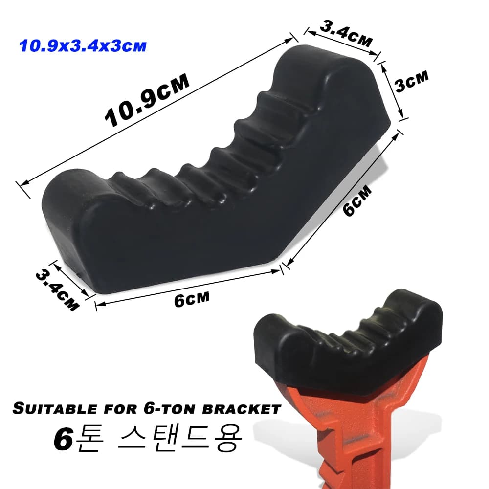 Heavy-Duty Jack Stand Rubber Pad | Vibration Dampening & Surface Protection | 3-Ton & 6-Ton Compatible - Thumbnail 2