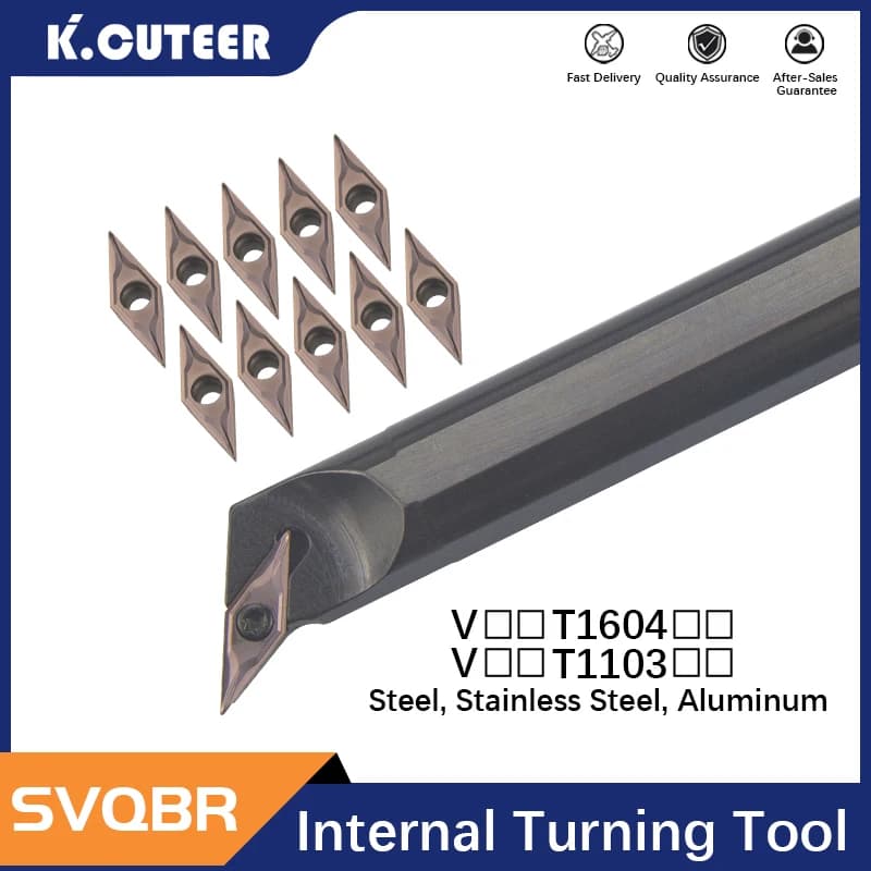 CNC Lathe Tool Holder | Internal Boring Bar for VBMT/VCMT Carbide Inserts - Thumbnail 3
