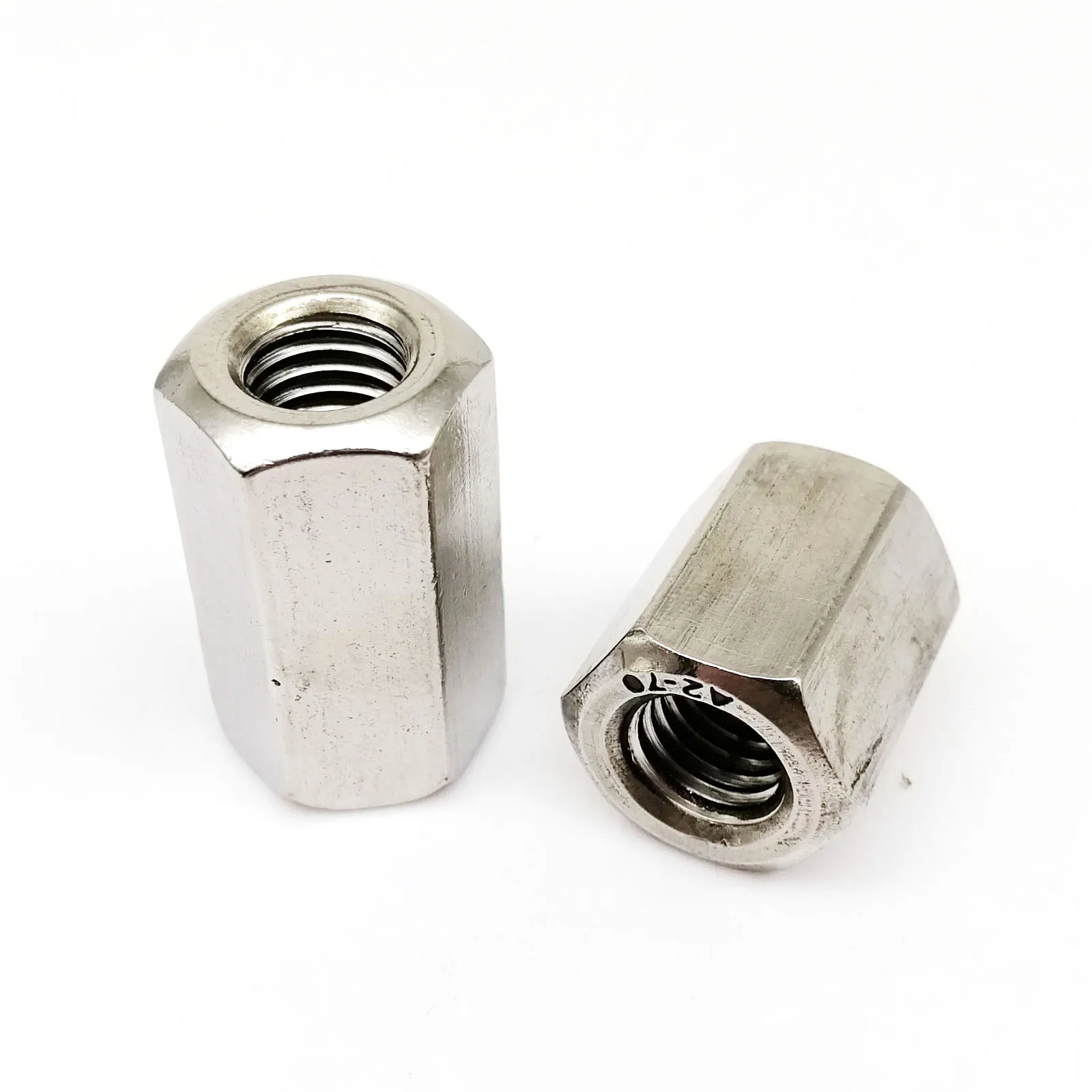 304 Stainless Steel Hex Coupling Nuts | M3-M12 Extended Rod Connectors | Industrial Sleeve Joints - Thumbnail 5
