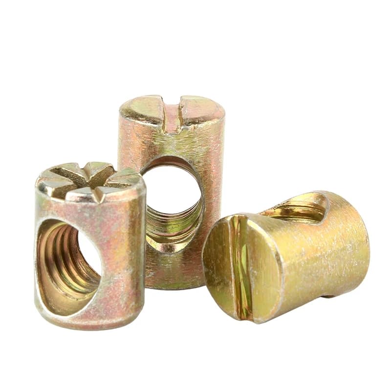 M8 Barrel Bolts & Cross Dowel Nuts | 10pcs Phillips Horizontal Hole | For Furniture & Beds - Thumbnail 6