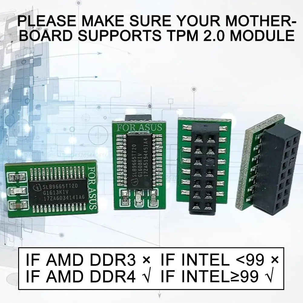 2.0 Security Module | 12/14/18/20-Pin LPC Header | Encryption & Secure Boot for PC Motherboards - Thumbnail 2