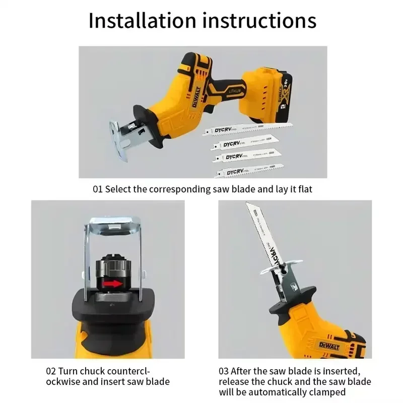 DeWalt 20V MAX Cordless Reciprocating Saw | Brushless Motor for Metal & Wood Cutting - Thumbnail 2