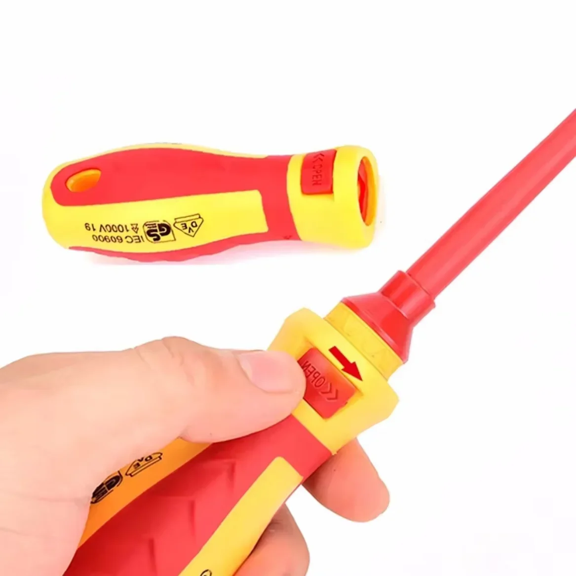 Insulated Screwdriver Set | 13-Piece 1000V Electrical Tool Kit with Magnetic Bits - Thumbnail 5