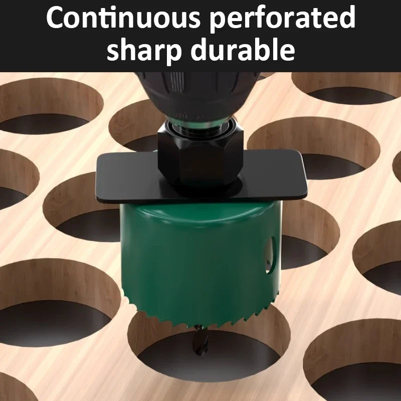 Hole Saw Kit | Multi-Material Cutting Set for Wood, Metal & PVC | Premium Drill Bits - Thumbnail 2