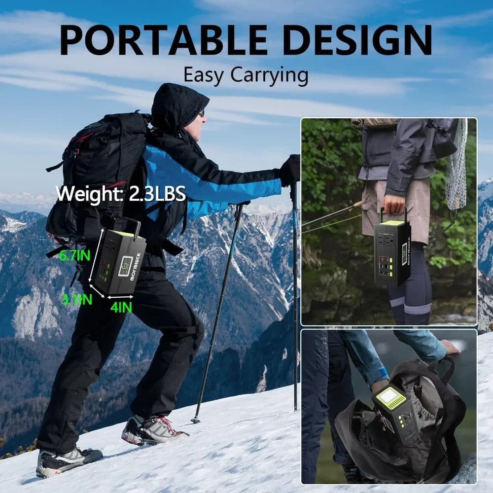 Power Station | 127W Solar-Ready Generator | 110V AC Outlet for Camping & Emergency Backup - Thumbnail 4